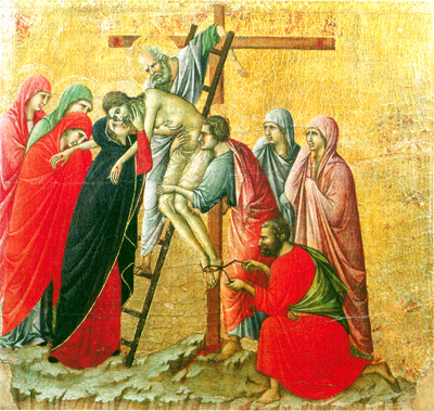 La descente de croix - Duccio