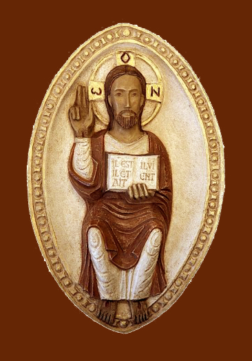 Bas-relief du Christ Roi
