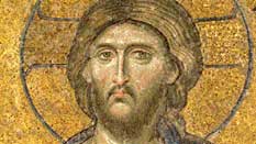 Mosaïque du visage du Christ
